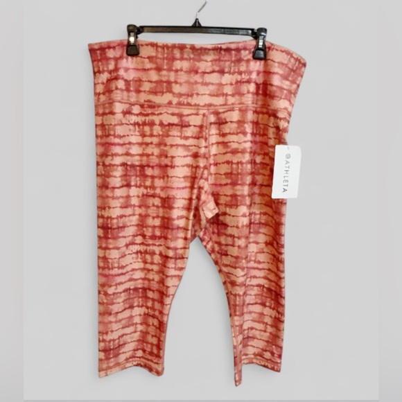 Athleta Elation Printed Capri Tight, Tahiti Island Coral Size 3X NWT - Picture 6 of 9